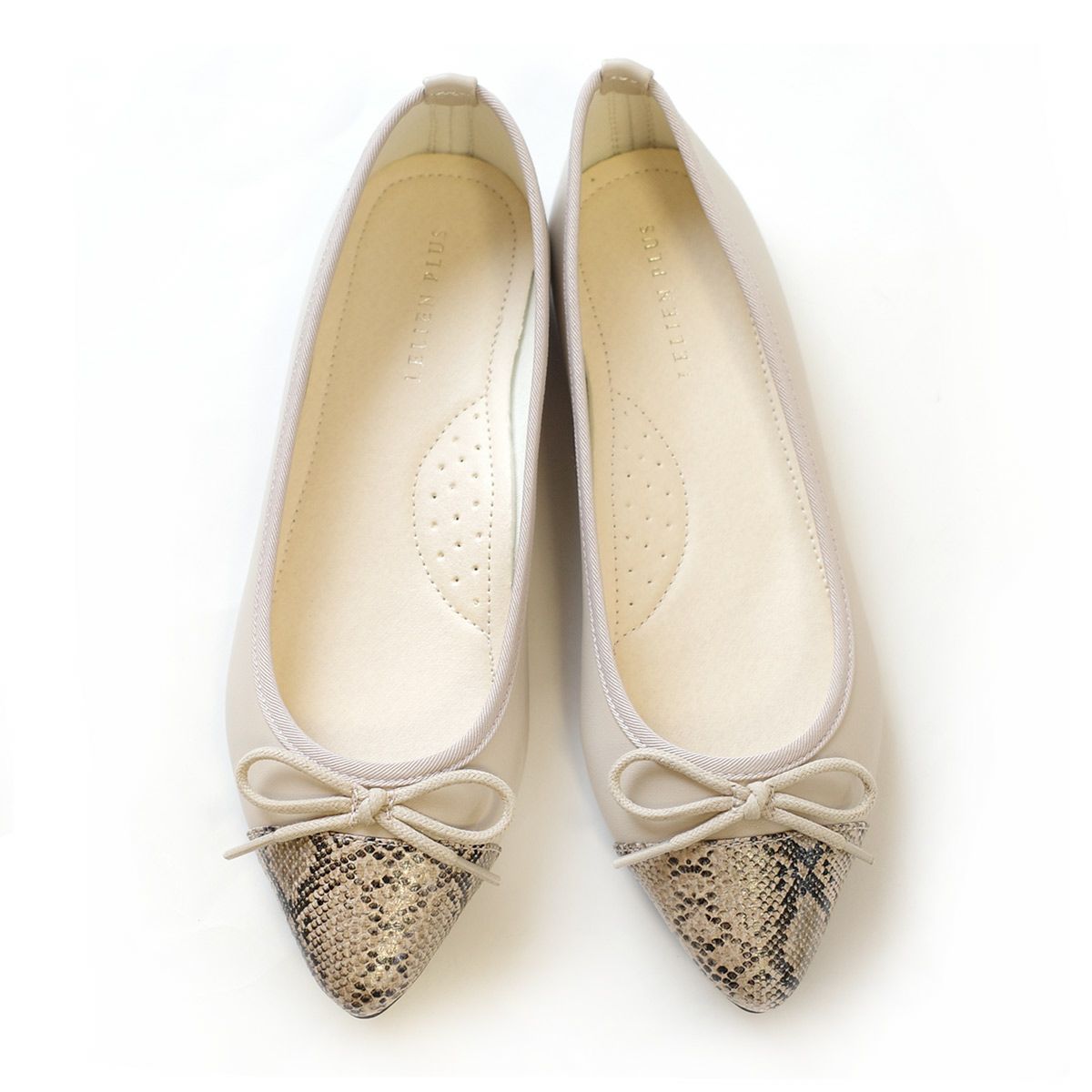 ベージュ(スムース)×パイソン