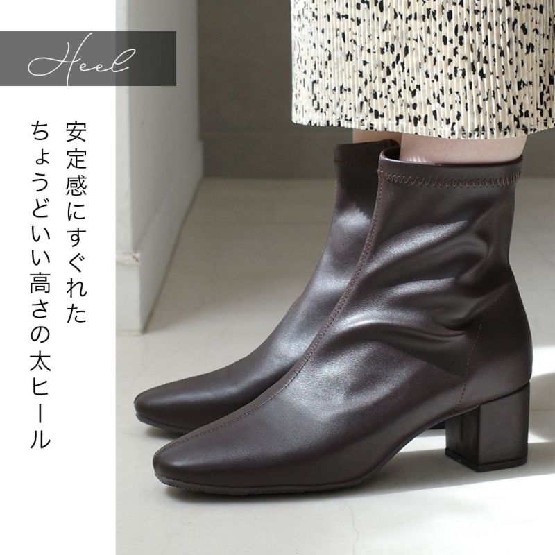 最終値下げ！未使用試着のみemmi スクエアショートブーツbeige22