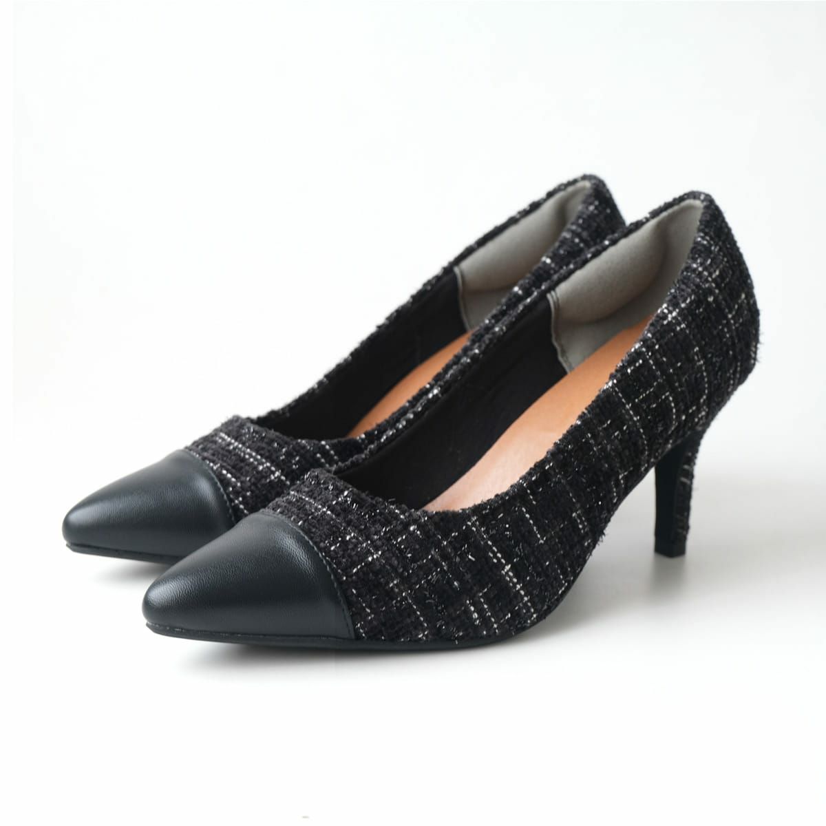 ブラック(PU)×ブラック(ツイード)