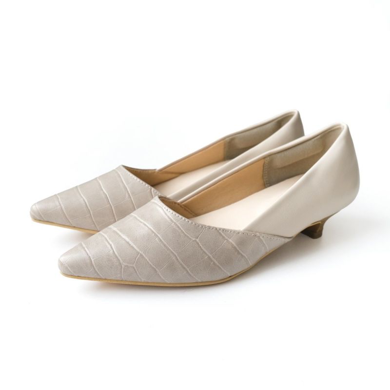 バイカラーポインテッドトゥパンプス レディース | 《公式