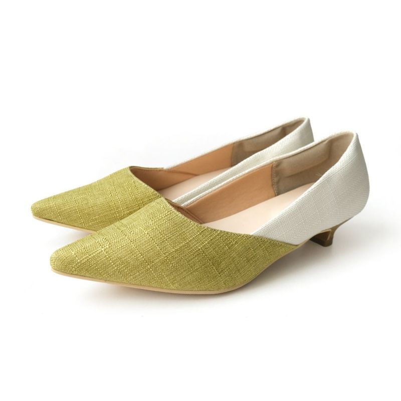 バイカラーポインテッドトゥパンプス レディース | 《公式》レディース