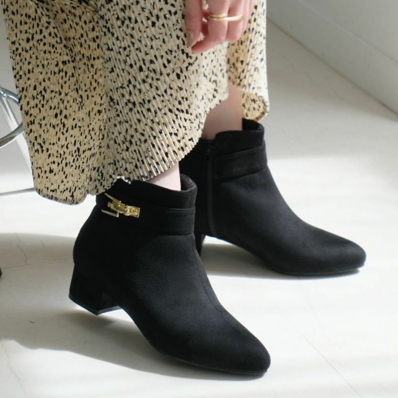 ゴールドバックルショートブーツ レディース | 《公式