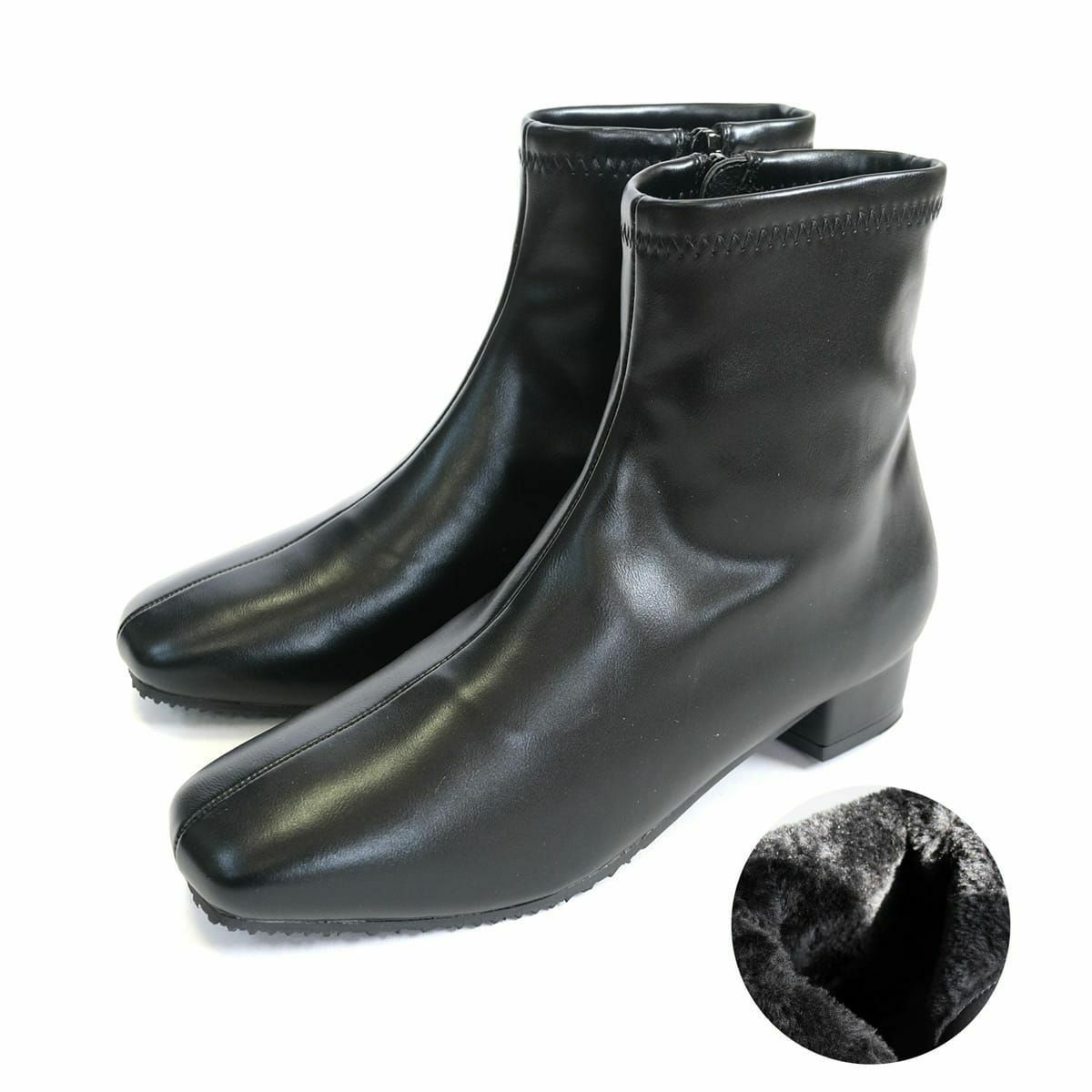 ブラック(スムース)裏起毛