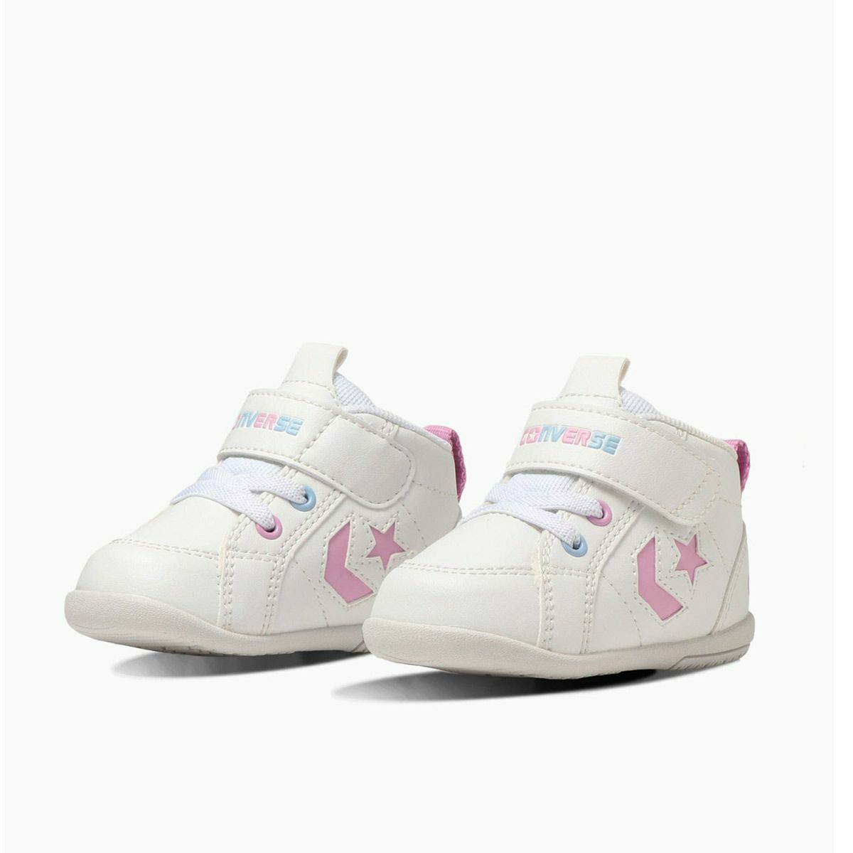 ホワイト×ピンク×サックス