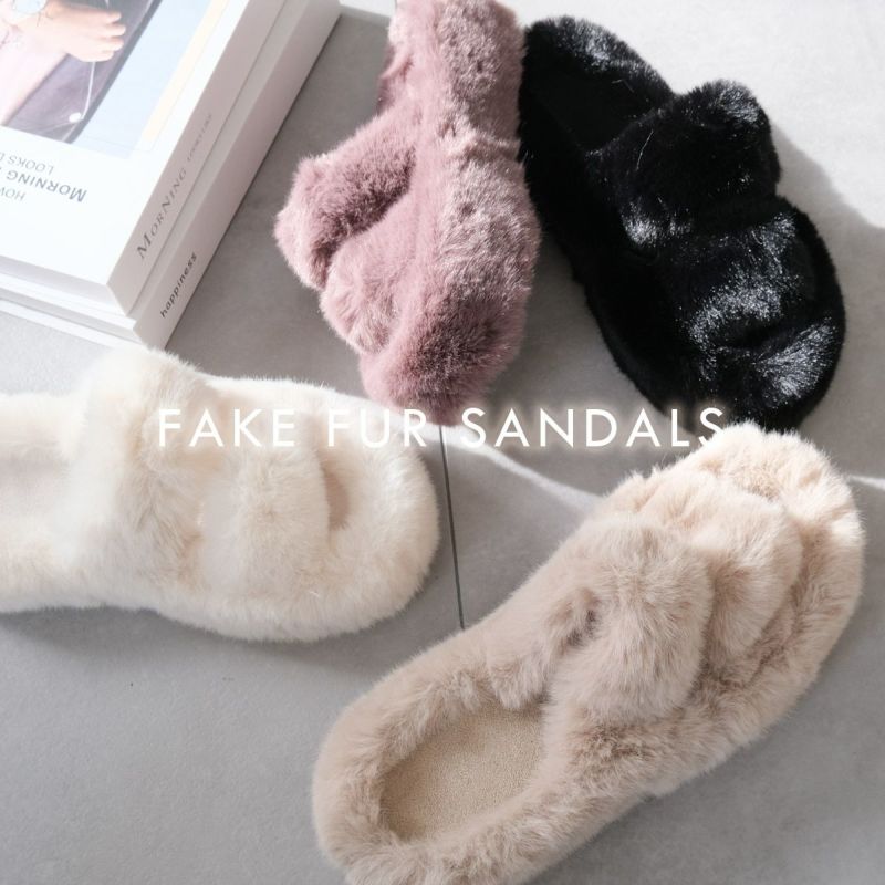 ふわふわファーサンダル厚底 レディース | 《公式》レディース