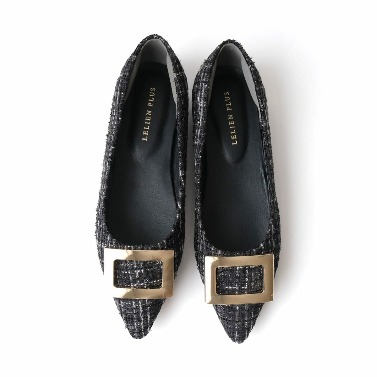 ブラック(ツイード)×バックル