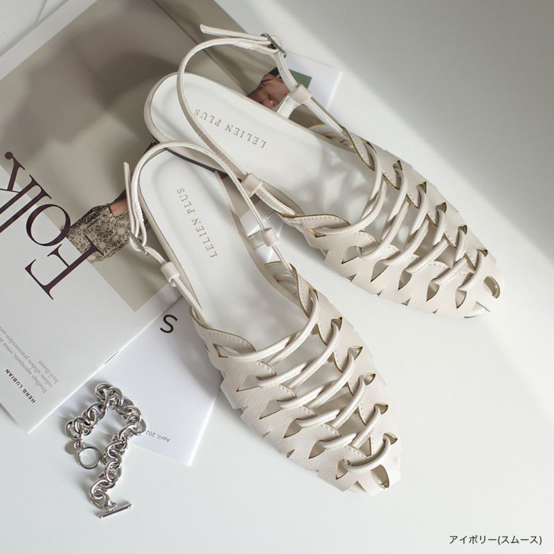 美品！　Ameri アメリ　メッシュ フラット　ミュール Ameri（アメリ）の「MEDI ANKLET MESH SANDALS（パンプス）」 - WEAR