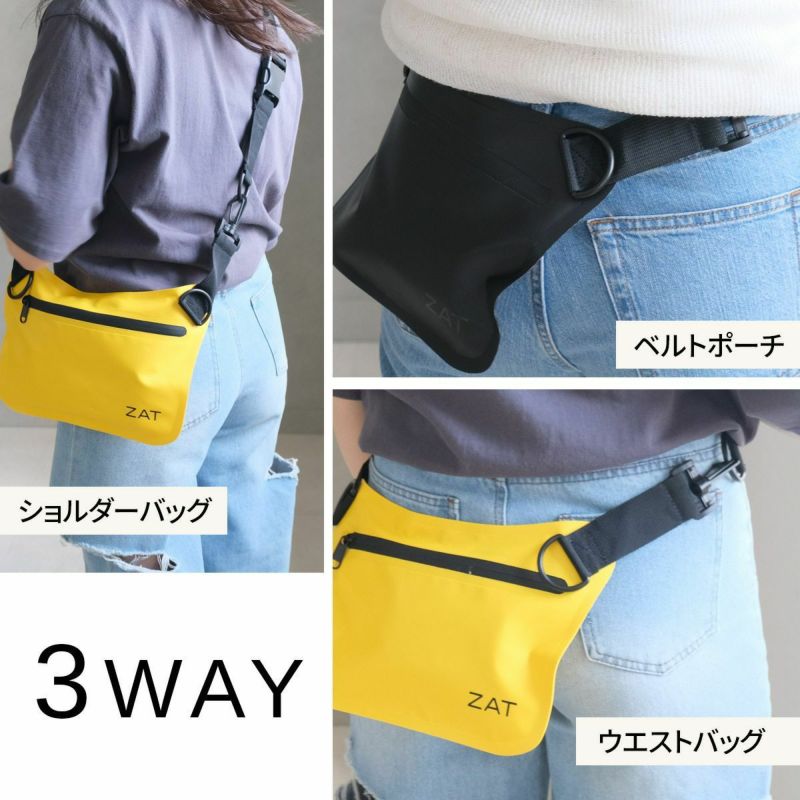 ZAT(ザット)3WAYサコッシュボディバッグウエストポーチ男女兼用