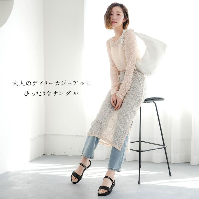 SALE【AMI】ダブルストラップ スリッポンサンダル 2WAY厚底ダブルストラップサンダル レディース | 《公式