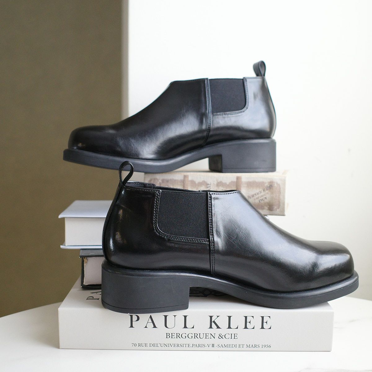 サイドゴアブーティスクエアトゥレディース靴 レディース | 《公式